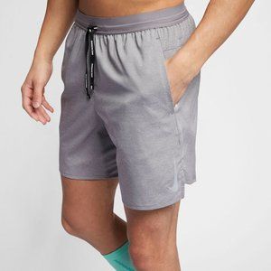 Nike Flex Stride Mens 7" Brief Liner Running Gym Training Shorts Iron Grey 2XL